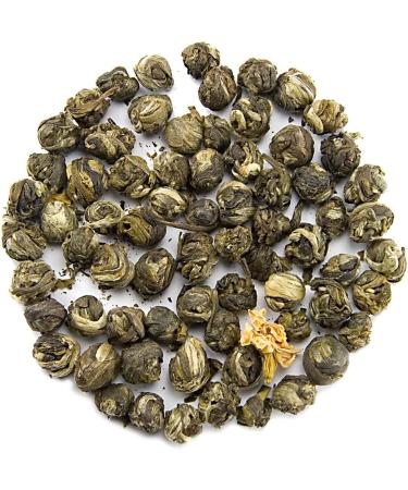 The Exotic Teapot - Supreme Jasmine Pearls 200g Pouch Hand Rolled Jasmine Tea Naturally Scented with Real Jasmine Blossoms 200 g Pouch (Pack of 1) - Buy Online on GoSupps.com