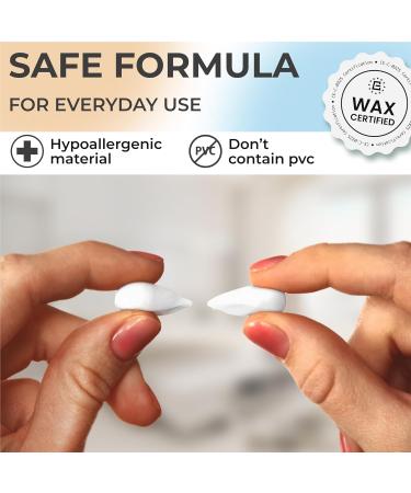 PQ Wax Ear Plugs for Sleep - 6 Silicone Noise Cancelling Earplugs for Sleeping & Swimming Protect Ears with 32 Db Sound Blocking Multi-Colored Pack - Buy Online on GoSupps.com