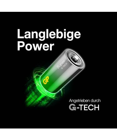 Shop C Baby Battery GP Alkaline Super 1.5V - Pack of 2 | Fast International Shipping - Buy Online on GoSupps.com