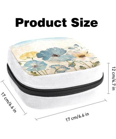 GIAPB Sanitary Napkin Storage Bag | Period Tampon & Pad Makeup Pouch | Plant Flower Color - Buy Online on GoSupps.com