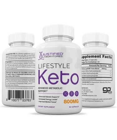Lifestyle Keto Pills 800MG (3 Pack) | Patented goBHB Exogenous Ketones | Advanced Ketosis Support for Men and Women | 180 Capsules - Buy Online on GoSupps.com