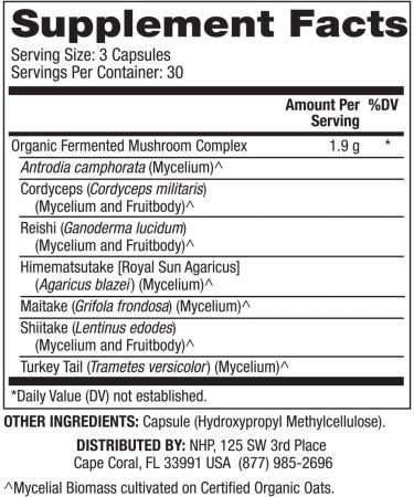 Dr. Mercola Fermented Mushroom Complex - 90 Capsules for Immune Support & Health Boost - Buy Online on GoSupps.com