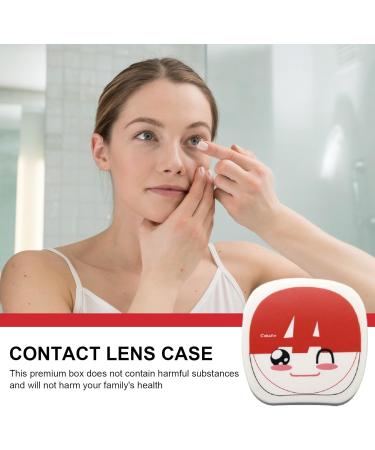 Awakentti Cute Moon & Stars Contact Lens Container Set - Portable with Tweezers Mirror Solution & More - Buy Online on GoSupps.com