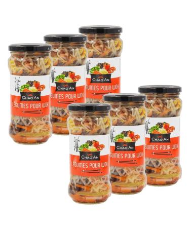 Chao'an Pack of 6 Wok Vegetables - Chao'an - 330g Jar