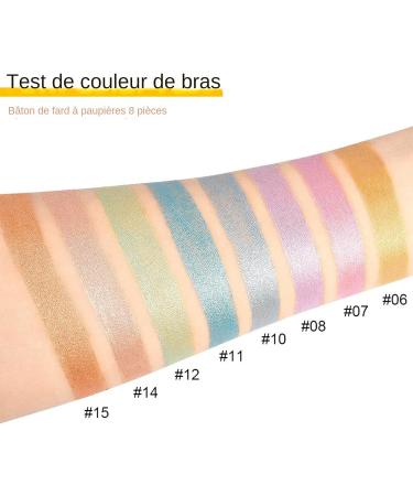  G n rique Eyeshadow Stick Set 8pcs Glitter Eyeshadow Pencil Smudge-Proof Eyeshadow Sticks Creamy Eyeshadow Pencils Lightweight Eyeshadow Sticks Blendable Eyeshadow Pencils Long-Lasting Eye Makeup  - Buy Online on GoSupps.com