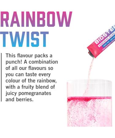 BioSteel Hydration Mix Great Tasting Hydration with Zero Sugar and No Artificial Flavours or Preservatives Rainbow Twist Flavour 24 Single Serving Packets - Buy Online on GoSupps.com