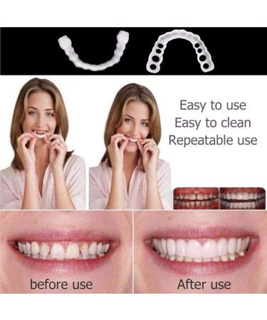 Buy Mxrfactory Temporary Cosmetic Silicone Teeth Prosthesis - Instant Smile Veneers Oral Whitening Kit for Men & Women - 7 Pairs - International Shipping - Buy Online on GoSupps.com