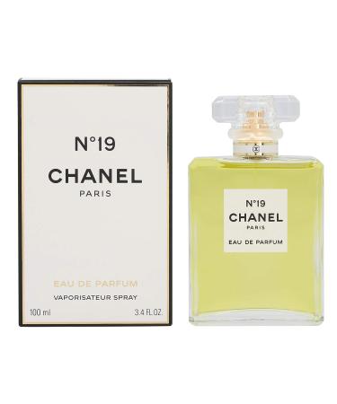 No. 19 by Chanel for Women Eau De Parfum Spray 3.4 Ounce 3.4 Fl Oz (Pack of 1) - Buy Online on GoSupps.com