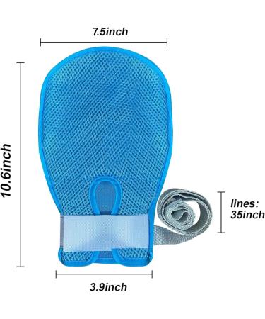 Breathable Bed Gloves for Patient Safety - Adjustable Anti-Scratch Security Gloves for Seniors - Buy Online on GoSupps.com
