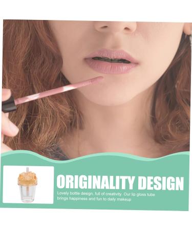  FRCOLOR Milk Tea Bottles 14 Pack Clear Lip Gloss Clear Lip Gloss Clear Lip Gloss with Wand Refillable Lip Balm Bottles - Buy Online on GoSupps.com
