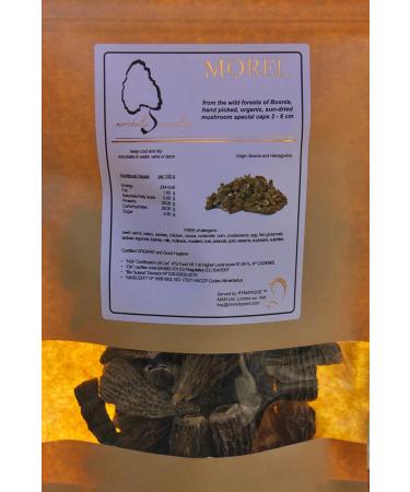 RYMARQUE MORELS special caps 26 cm NO tails handpicked sundried 100 gr - Buy Online on GoSupps.com