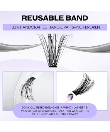 Buy Individual Eyelashes - 240 PCs DIY Cluster Eyelash Curl Mix 16-20mm for Extensions at Home - Buy Online on GoSupps.com