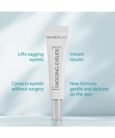 Remescar Sagging Eyelids 8ml - Instant Treatment Drooping Eyelids Cream - Instant Upper Eye Lift Effect In 1 Application - Clinically Proven Anti Aging Eye Cream - 180 Applications - Buy Online on GoSupps.com