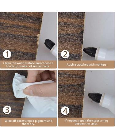Premium Wood Furniture Repair Kit - 8 Colors Fillers & Touch-Up Markers for Scratches Stains | Restore Tables Cabinets Floors & Doors - 20 Sets - Buy Online on GoSupps.com