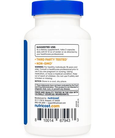 Nutricost Multivitamin for Men 120 Capsules - Vitamins and Minerals for The Healthy Man 120 Count (Pack of 1) - Buy Online on GoSupps.com