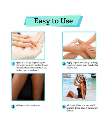 Vegan-Friendly Self Tan Oil Drops for Face and Body | Medium Self-Tanning Oil | Natural Look | 1fl. oz - Buy Online on GoSupps.com