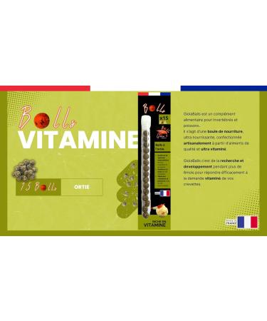 GIOIABALLS - Vitamins (Nettle) / Food for aquarium shrimp / Made in France / Handmade - Buy Online on GoSupps.com