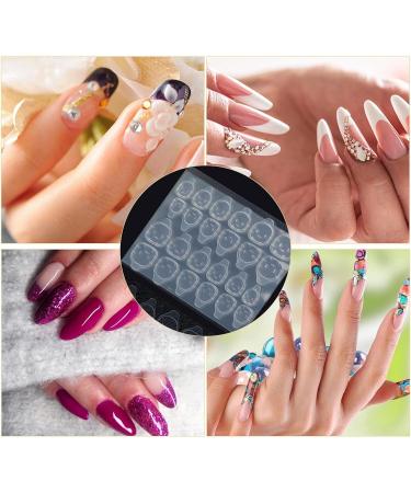 Nail Adhesive Tabs - 50Sheet Fake Glue Stickers - Transparent Acrylic Jelly Double Sided Adhesive Tabs for Press on Nails Waterproof - Buy Online on GoSupps.com