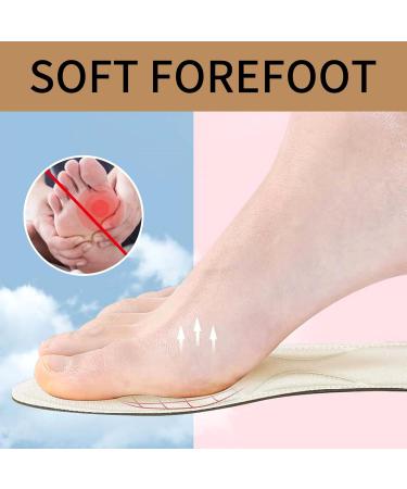 2 Pairs Women's High Heel Insoles | Breathable Arch Support & 5D Sponge Comfort | Ideal for Barefoot Wear - Beige - Buy Online on GoSupps.com