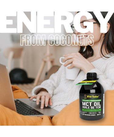 Wild Tusker Organic MCT Oil - 100% C8 500ml - Buy Online on GoSupps.com