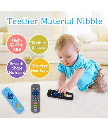 Buy Bite Ring Baby Toy | Dental Aid for Infants 0-6 Months | Safe & Soothing Gray & Blue | Perfect for Teething - Buy Online on GoSupps.com