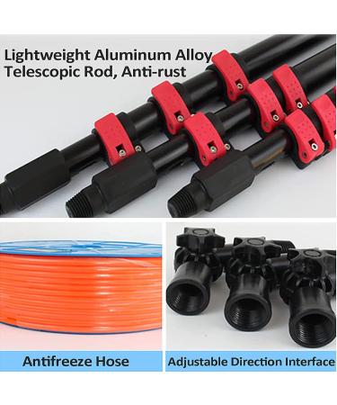 Extendable Window Cleaning Kit Telescopic Brush Water Fed Brush Head 35cm Suitable for Cleaner Conservatory Roof Photovoltaic Panel Cleaning 20FT:6M - Buy Online on GoSupps.com