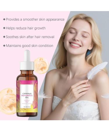  AJOG Natural Cyperus Rotundus oil for hair removal and hair growth reduction. Plant-based formula for arms underarms body and bikini line. Moisturizes and soothes the skin. (8 pieces) - Buy Online on GoSupps.com