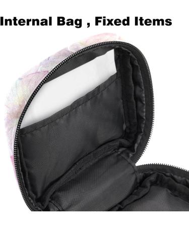 Cherry Pink Flower Women's Binding Bags | Tampon Storage Zip Pockets | Multi-Functional Menstrual Tapes Bag - Buy Online on GoSupps.com