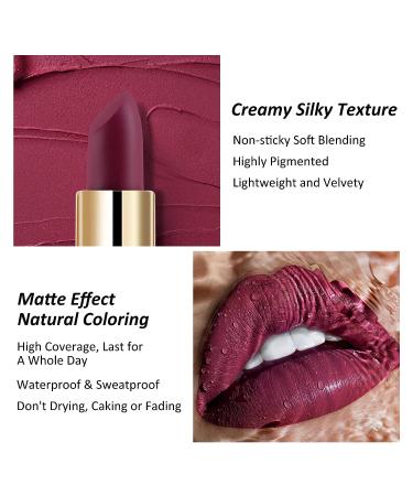 Boobeen Matte Lipstick: Long-Lasting Nude Lip Stain for Women & Girls - Waterproof & Non-Stick Cup Soft Satin Finish - Buy Online on GoSupps.com