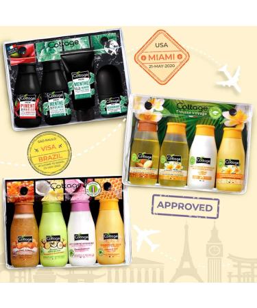 Cottage Travel Kit Shower Scrub + Shower Milk + Moisturizing Body Lotion + Gentle Shampoo 50 ml 4 Units - Buy Online on GoSupps.com