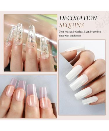 PEACECOLOR 6PC 8G Acrylic Powder Set Clear Pink White Nude Orange Dark Pink Color Collections Professional for Acrylic Nail Extension Carving Nails DIY Nail Art at Home No Lamp Needed XA-46 - Buy Online on GoSupps.com