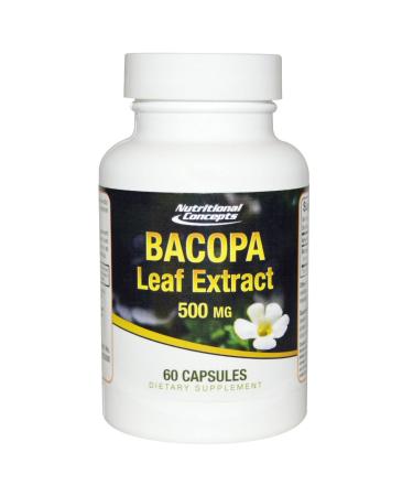 Nutritional Concepts Bacopa Leaf Extract - 500 mg - 60 Capsules