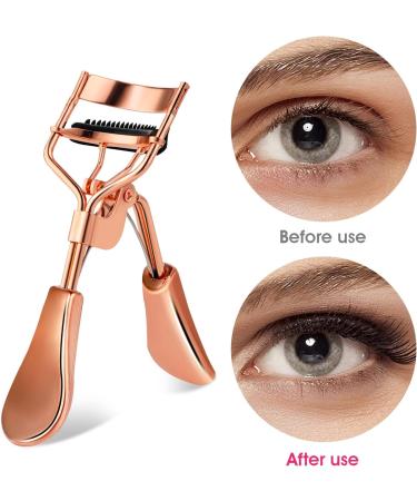 Sibba Professional Eyelash Pliers for Women - No Pinching Long-Lasting with 10 Silicone Refill Pads & Eyelash Brush - Perfect Makeup Tool for All Eye Shapes - Buy Online on GoSupps.com