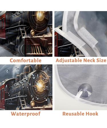 Bat Stars Beard Bib Apron - Best Beard Hair Catcher for Men | Perfect Father's Day & Christmas Gifts with 2 Suction Cups - Buy Online on GoSupps.com