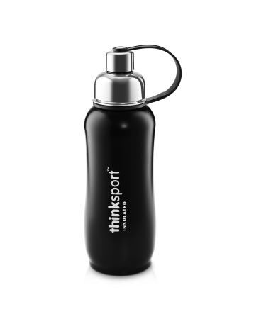 Think Thinksport Insulated Sports Bottle Black 25 oz (750 ml)