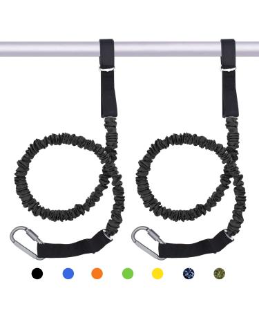 VNVM Kayak Paddle Leash 2 Pack, Paddle Leash Lightweight Coiled Kayak Rod Leashes for SUP Kayaking Canoing Fishing Boating Black 2 packs
