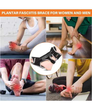 HOMTREE Plantar Fasciitis Night Splint - Adjustable Foot Brace for Plantar Fasciitis, Achilles Tendonitis, Heel Spurs - Day & Night Support for Foot Drop - Pain Relief - Buy Online on GoSupps.com