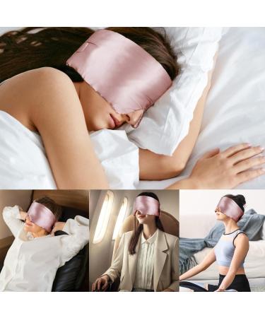 Luxury Mulberry Silk Sleep Mask - Adjustable Eye Cover for Comfort & Blackout | Perfect for Back & Side Sleepers - Elegance Rose - Buy Online on GoSupps.com