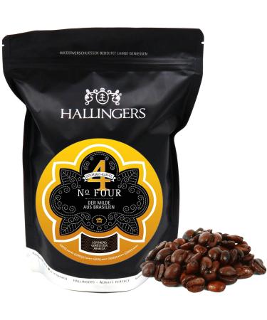 Hallingers No.Four - Gourmet coffee from Brazil gently long -term roasted (BAG) - Mother's Day gift & gift ideas for Father's Day |New home New Year's Eve recovery 500g coffee No.4