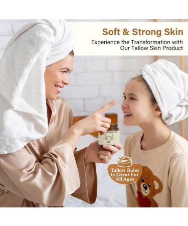 Amliya Beef Tallow for Skin - Whipped Moisturizer Balm Natural Hydrating Cream for Face & Body Relief for Dry & Sensitive Skin Tallow Honey Balm (1) - Buy Online on GoSupps.com