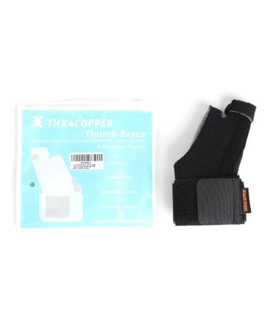 Thx4Copper Thumb Bandage & Wrist Support - Breathable Orthosis for Arthritis Relief & Carpal Tunnel - Right & Left Hand S/M Size - Buy Online on GoSupps.com