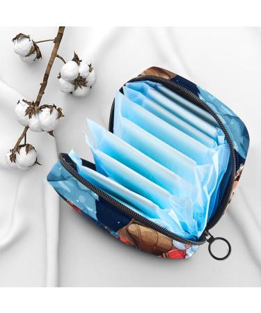 Buy MUOOUM Menstrual Artery Bag - Zipper Bond Bag for Tampons | Christmas Gingerbread Man Pattern - Ideal for Women & Girls (4.7x6.6 in) - Buy Online on GoSupps.com