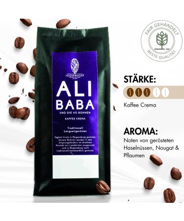 1001 Frucht 1001 Frucht - Caf Crema - ALIBABA - Barista Arabica Coffee - Robusta Coffee - Fully Automatic Coffee - Roasted Arabica Beans - 1 kg - Buy Online on GoSupps.com
