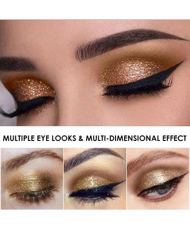 FOCALLURE 2PCS Liquid Glitter Eyeshadow Set - Metallic Shimmer, Long Lasting, Waterproof Formula - High Pigmented & Quick-Drying Sparkling Eye Makeup - Buy Online on GoSupps.com