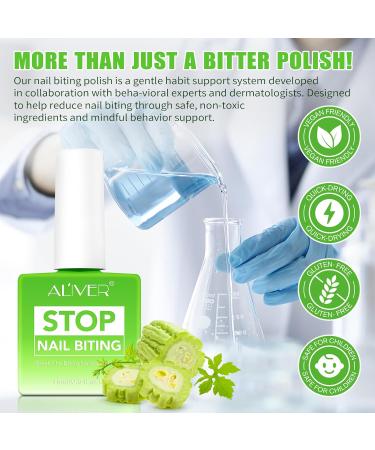 15MLX2 Stop Ongles Rong s Naturel Vernis Amer Anti Ronge Ongle Liquide Anti-morsure d'ongles S chage Rapide pour Enfant D s 3 ans et Adultes - Buy Online on GoSupps.com