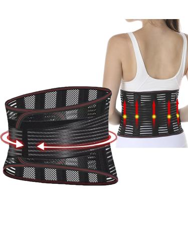 Back Braces for Lower Back Pain Relief Breathable & Adjustable Support Belt with Support Pillar Lumbar Support Belt for Work Treat of Sciatica Intervertebral Disc Herniation(Unisex)