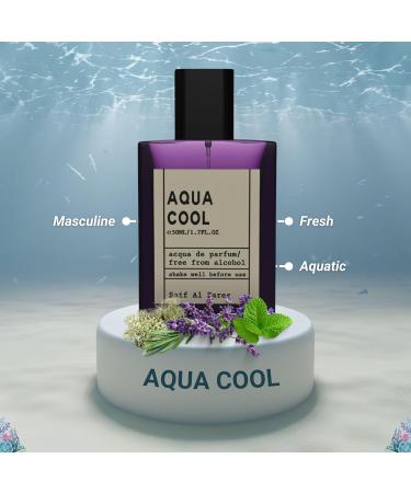Aqua Cool - Non-Alcoholic Parfum for Men | Fresh Aquatic Masculine Perfume | Arabian Perfumes from Dubai 1.69 Fl. Oz. - Buy Online on GoSupps.com