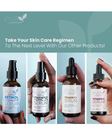 Eva Naturals Skin Firming Serum (2 Pack) - Firm & Refine Loose Skin & Wrinkles with Amino Acids, Hyaluronic Acid & Niacinamide - Buy Online on GoSupps.com