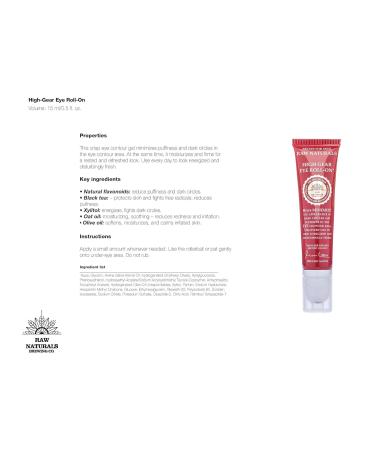 Buy Recipe for Men Raw Naturals High Gear Eye Roll-on | Minimize Dark Circles & Puffiness - 15ml - Fast International Shipping - Buy Online on GoSupps.com