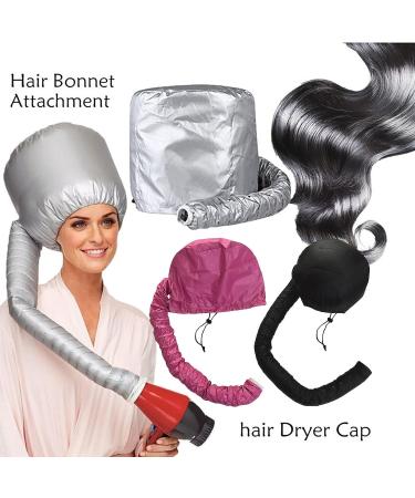 Askfairy Soft Hair Dryer Cap - Portable Long Tube Baking Cap for Fast Drying - Black - Buy Online on GoSupps.com
